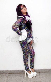 Gaya futuristik Mulan Jameela. (dok. detikHOT)