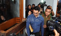 Kali ini, sidang mengagendakan pembacaan nota eksepsi (pembelaan) Dimas atas tuduhan dirinya mengancam Sukmawan. Noel/detikHOT.