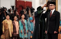 Chatib sebelumnya pernah menjabat sebagai staf khusus Menteri Keuangan saat dijabat oleh Sri Mulyani. (Cahyo/setpres)