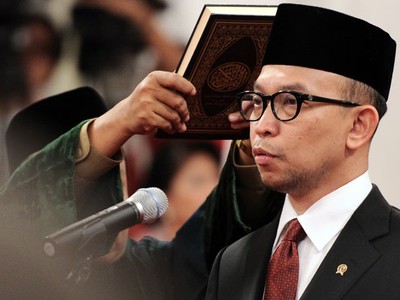 Presiden SBY Lantik Menkeu Chatib Basri