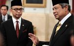 Presiden SBY Lantik Menkeu Chatib Basri