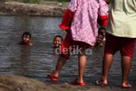 Lokasi Penggusuran Jadi Tempat Berenang