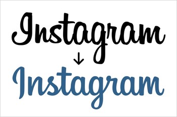     Perubahan logo type Instagram tampak tidak beda dengan sebelumnya. Perubahan yang dilakukan pada desain lama yang berusia 2 tahun ini dibuat oleh typographer bernama Mackey Saturday. Logo baru Instagram terinspirasi oleh desain Coca-Cola yang tidak lekang dimakan zaman.