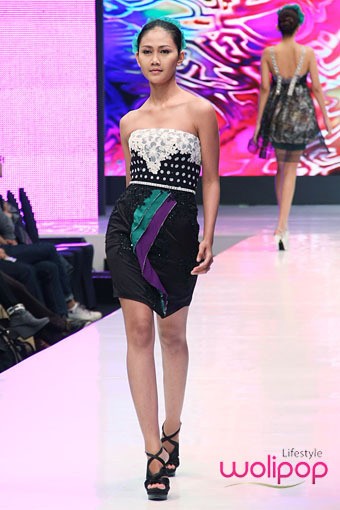 Jakarta, Indonesia - 16 Mei. Misan Kopaka Glamourus Mix. Jakarta Fashion & Food Festival 2013 at Grand Ballroom Harris Hotel. Kelapa Gading. 16 Mei 2013. Jakarta. [Foto: Mohammad Abduh/Wolipop]