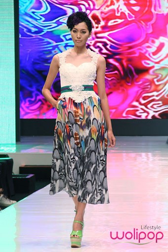 Jakarta, Indonesia - 16 Mei. Misan Kopaka Glamourus Mix. Jakarta Fashion & Food Festival 2013 at Grand Ballroom Harris Hotel. Kelapa Gading. 16 Mei 2013. Jakarta. [Foto: Mohammad Abduh/Wolipop]