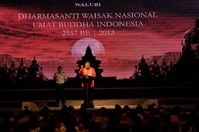Hadiri Perayaan Waisak, SBY Minta Kerukunan Umat Beragama Dijaga