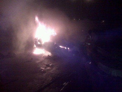 Bangkai Mobil Terios Terbakar di Tol Jati Warna Dievakuasi, Lalin Lancar