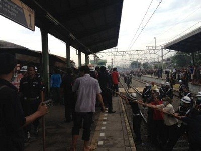 Ada Penertiban PKL, Operasional Stasiun Duri Dihentikan Sementara