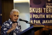 Hatta memberikan pemaparan dalam diskusi terbuka PAN yang mengangkat tema Dari Reformasi Politik ke Reformasi Ekonomi