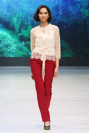 Jakarta, Indonesia - 16 Mei. M by Musa Universal[Poetri]. Jakarta Fashion & Food Festival 2013 at Grand Ballroom Harris Hotel. Kelapa Gading. 16 Mei 2013. Jakarta. [Foto: Mohammad Abduh/Wolipop]