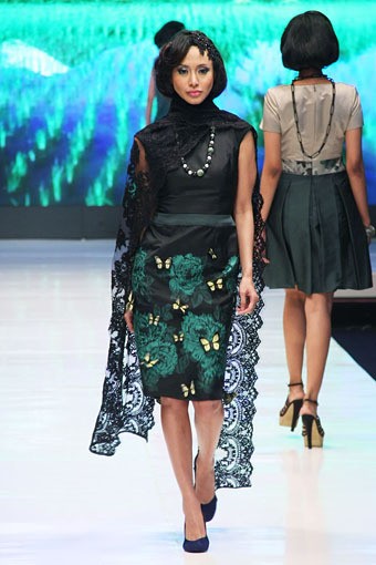 Jakarta, Indonesia - 16 Mei. M by Musa Universal[Poetri]. Jakarta Fashion & Food Festival 2013 at Grand Ballroom Harris Hotel. Kelapa Gading. 16 Mei 2013. Jakarta. [Foto: Mohammad Abduh/Wolipop]