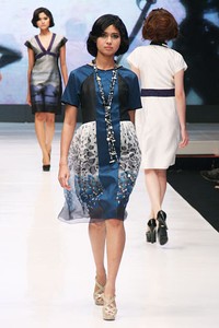 Jakarta, Indonesia - 16 Mei. M by Musa Universal[Poetri]. Jakarta Fashion & Food Festival 2013 at Grand Ballroom Harris Hotel. Kelapa Gading. 16 Mei 2013. Jakarta. [Foto: Mohammad Abduh/Wolipop]