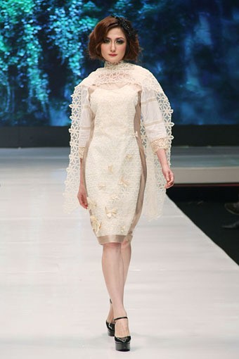 Jakarta, Indonesia - 16 Mei. M by Musa Universal[Poetri]. Jakarta Fashion & Food Festival 2013 at Grand Ballroom Harris Hotel. Kelapa Gading. 16 Mei 2013. Jakarta. [Foto: Mohammad Abduh/Wolipop]