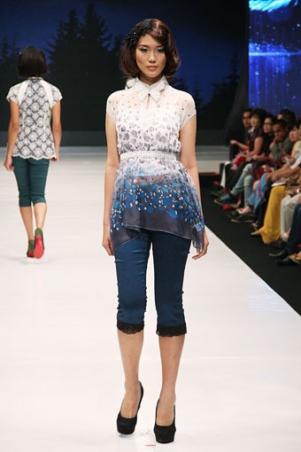 Jakarta, Indonesia - 16 Mei. M by Musa Universal[Poetri]. Jakarta Fashion & Food Festival 2013 at Grand Ballroom Harris Hotel. Kelapa Gading. 16 Mei 2013. Jakarta. [Foto: Mohammad Abduh/Wolipop]