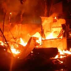 Warkop di Jalan Cempaka Milik Sukrinah Ludes Terbakar