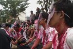 Parade Zombie Peringati 7 Tahun Lumpur Lapindo