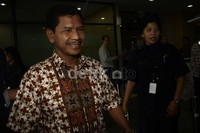 Kompol Legimo saat tiba di gedung KPK. Lamhot Aritonang/detikFoto.