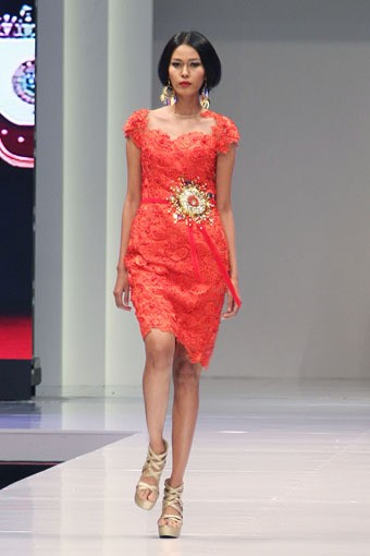 Jakarta, Indonesia - 17 Mei. Malik Moestaram  Majesty Regale. Jakarta Fashion & Food Festival 2013 at Grand Ballroom Harris Hotel. Kelapa Gading. 17 Mei 2013. Jakarta. [Foto: Mohammad Abduh/Wolipop]