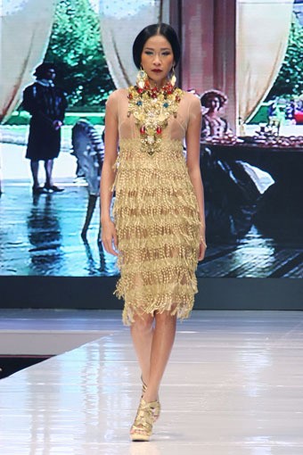 Jakarta, Indonesia - 17 Mei. Malik Moestaram  Majesty Regale. Jakarta Fashion & Food Festival 2013 at Grand Ballroom Harris Hotel. Kelapa Gading. 17 Mei 2013. Jakarta. [Foto: Mohammad Abduh/Wolipop]