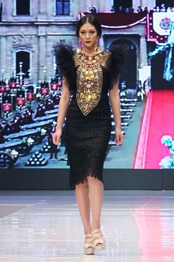 Jakarta, Indonesia - 17 Mei. Malik Moestaram  Majesty Regale. Jakarta Fashion & Food Festival 2013 at Grand Ballroom Harris Hotel. Kelapa Gading. 17 Mei 2013. Jakarta. [Foto: Mohammad Abduh/Wolipop]