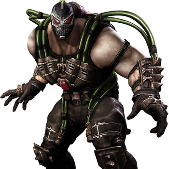 Bane, salah satu musuh tersulit bagi Batman. Menggunakan masker topeng yang dipadukan sejumlah selang, membuat Bane terlihat makin menyeramkan. Tidak hanya memiliki fisik yang kuat, musuh Batman yang satu ini juga memiliki kecerdasan yang sukses membuatnya mempecundangi Batman.