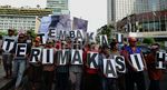 Aksi Terima Kasih Tembakau di Bundaran HI