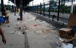 Penertiban PKL di Stasiun Pasar Minggu