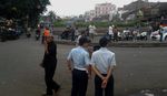 Penertiban PKL di Stasiun Pasar Minggu