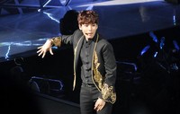 Ryeowook di atas panggung. Noel/detikHOT.