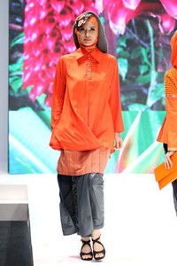 Jakarta, Indonesia - 31 Mei. Anemone by Hannie Hananto Khatulistiwa. Indonesia Islamic Fashion Fair 2013 at Jakarta Convention Center. 31 Mei 2013. Senayan. Jakarta. [Foto: Mohammad Abduh/Wolipop]