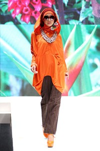 Jakarta, Indonesia - 31 Mei. Anemone by Hannie Hananto Khatulistiwa. Indonesia Islamic Fashion Fair 2013 at Jakarta Convention Center. 31 Mei 2013. Senayan. Jakarta. [Foto: Mohammad Abduh/Wolipop]