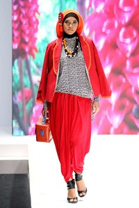 Jakarta, Indonesia - 31 Mei. Anemone by Hannie Hananto Khatulistiwa. Indonesia Islamic Fashion Fair 2013 at Jakarta Convention Center. 31 Mei 2013. Senayan. Jakarta. [Foto: Mohammad Abduh/Wolipop]