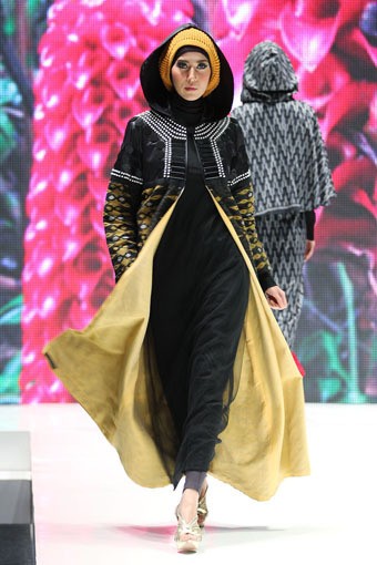 Jakarta, Indonesia - 31 Mei. Anemone by Hannie Hananto Khatulistiwa. Indonesia Islamic Fashion Fair 2013 at Jakarta Convention Center. 31 Mei 2013. Senayan. Jakarta. [Foto: Mohammad Abduh/Wolipop]