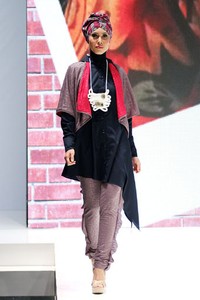 Jakarta, Indonesia - 31 Mei. Bellabaric by Najua Yanti. Indonesia Islamic Fashion Fair 2013 at Jakarta Convention Center. 31 Mei 2013. Senayan. Jakarta. [Foto: Mohammad Abduh/Wolipop]