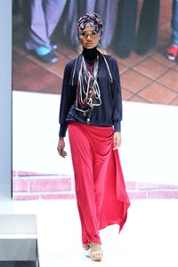 Jakarta, Indonesia - 31 Mei. Bellabaric by Najua Yanti. Indonesia Islamic Fashion Fair 2013 at Jakarta Convention Center. 31 Mei 2013. Senayan. Jakarta. [Foto: Mohammad Abduh/Wolipop]