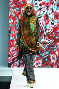 Jakarta, Indonesia - 30 Mei. Itang Yunasz Tabrish. Indonesia Islamic Fashion Fair 2013 at Jakarta Convention Center. 30 Mei 2013. Senayan. Jakarta. [Foto: Mohammad Abduh/Wolipop]