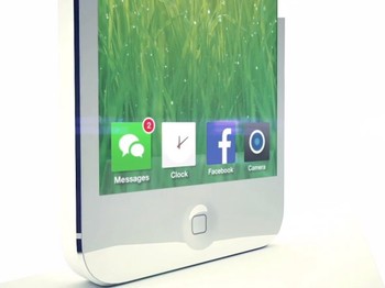     Tampilan depan konsep desain iOS 7. (kredit foto: simply zesty)