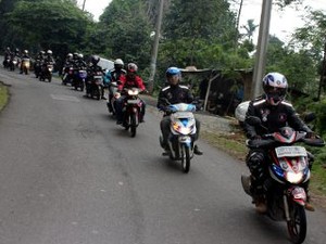 SGCI Bekasi Turing Sekaligus Lantik Anggota Baru