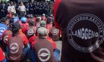 Ratusan Pegadang Asongan Demo PT KAI
