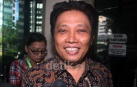 Mahfud tiba di gedung KPK. Lamhot Aritonang/detikFoto.