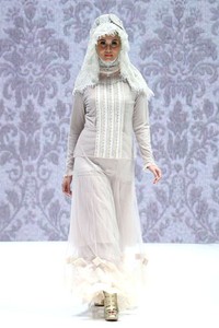 Jakarta, Indonesia - 31 Mei 2013. La Perle by Irna Mutiara Ma Belle. Indonesia Islamic Fashion Fair 2013 at Jakarta Convention Center. Senayan. Jakarta. [Foto: Mohammad Abduh/Wolipop]