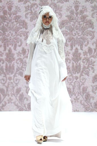 Jakarta, Indonesia - 31 Mei 2013. La Perle by Irna Mutiara Ma Belle. Indonesia Islamic Fashion Fair 2013 at Jakarta Convention Center. Senayan. Jakarta. [Foto: Mohammad Abduh/Wolipop]