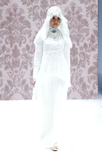 Jakarta, Indonesia - 31 Mei 2013. La Perle by Irna Mutiara Ma Belle. Indonesia Islamic Fashion Fair 2013 at Jakarta Convention Center. Senayan. Jakarta. [Foto: Mohammad Abduh/Wolipop]