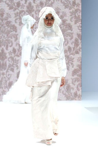 Jakarta, Indonesia - 31 Mei 2013. La Perle by Irna Mutiara Ma Belle. Indonesia Islamic Fashion Fair 2013 at Jakarta Convention Center. Senayan. Jakarta. [Foto: Mohammad Abduh/Wolipop]