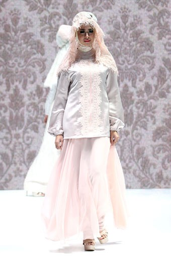 Jakarta, Indonesia - 31 Mei 2013. La Perle by Irna Mutiara Ma Belle. Indonesia Islamic Fashion Fair 2013 at Jakarta Convention Center. Senayan. Jakarta. [Foto: Mohammad Abduh/Wolipop]