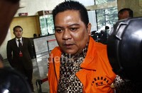 Dendy datang ke Gedung KPK sekitar pukul 10.30 WIB. Lamhot Aritonang/detikFoto.