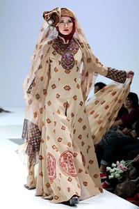 Jakarta, Indonesia - 31 Mei. Zikin Royal Influence. Indonesia Islamic Fashion Fair 2013 at Jakarta Convention Center. 31 Mei 2013. Senayan. Jakarta. [Foto: Mohammad Abduh/Wolipop]