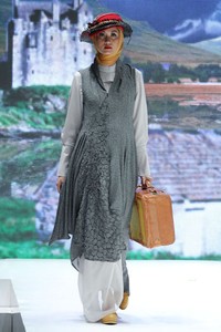 Jakarta, Indonesia - 31 Mei. Nuniek Mawardi Scott. Indonesia Islamic Fashion Fair 2013 at Jakarta Convention Center. 31 Mei 2013. Senayan. Jakarta. [Foto: Mohammad Abduh/Wolipop]