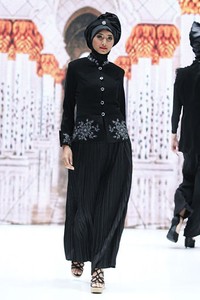Jakarta, Indonesia - 31 Mei. Maharani by Nana Krit Muslim Wear in Modernity. Indonesia Islamic Fashion Fair 2013 at Jakarta Convention Center. 31 Mei 2013. Senayan. Jakarta. [Foto: Mohammad Abduh/Wolipop]