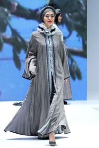 Jakarta, Indonesia - 31 Mei. The Gray of Expectations Sun by Boyonz Ilyas. Indonesia Islamic Fashion Fair 2013 at Jakarta Convention Center. 31 Mei 2013. Senayan. Jakarta. [Foto: Mohammad Abduh/Wolipop]